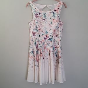 Lauren Conrad watercolor sleeveless dress